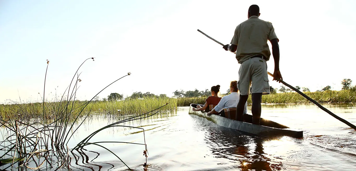 boat cruise on Kavango River in Namibia